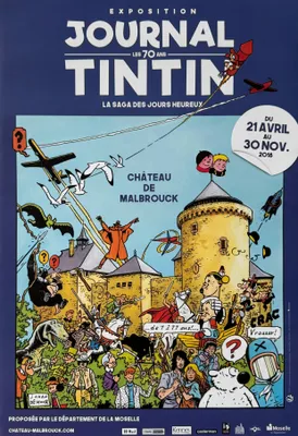 Immagine prodotto di Rivista TINTIN - Mostra: 70 anni - LOCANDINA / POSTER - 34x49 cm