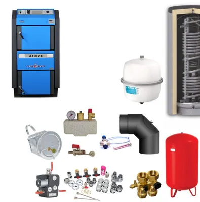 Produktbild von ATMOS Scheitholzvergaser | DC25GSE | 25 kW | Komplettset 4