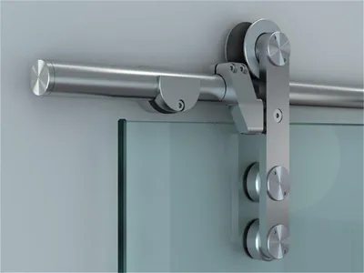 Produktbild von Glaszentrum Hagen - Schiebetürbeschlag für Glastüren - Edelstahl gebürstet