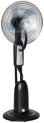 Image de Ventilateur brumisateur, puissance 90 W, 3 vitesses, dimensions Ø 44,5 cm, capacité du réservoir d'eau 2,8 L, angle d'inclinaison de 10°