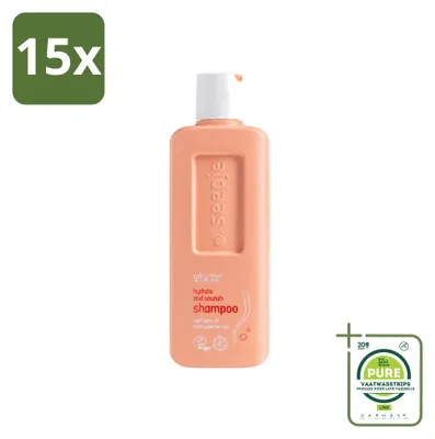 Image de 15 flacons de shampooing hydratant et nourrissant Seepje - Pour des cheveux sains et hydratés - 300 ml - Lot de 15
