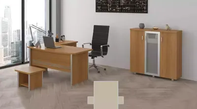 Immagine prodotto di Set completo di mobili per ufficio schedari scrivania ad angolo mobili di design 3 pezzi