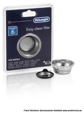 Produktbild von Delonghi 2-Tassenfilter EasyClean 61,5mm DLSC401