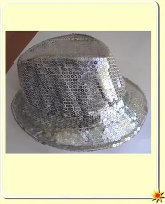Produktbild von Damen-Hut Discoqueen, silber,  Fasching Karneval