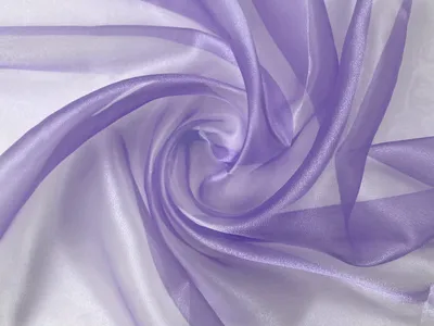 Produktbild von Crystal Organza Stoff Meterware 150 cm Breite, Flieder