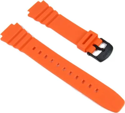 Produktbild von Casio Ersatzband Uhrenarmband Resin Band Orange W-214H-4AVES W-214H