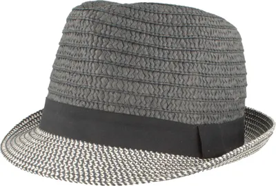 Knautschbarer Kinder-Sommerhut Trilby meliert von Hut Breiter in blau