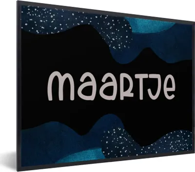 Produktbild von MuchoWow® Gerahmtes Poster Maartje - Pastell - Mädchen 40x30 cm - Poster mit Schwarzem Bilderrahmen Wandposter Rahmen Foto Bilder - Kunstposter - Wanddekorationen