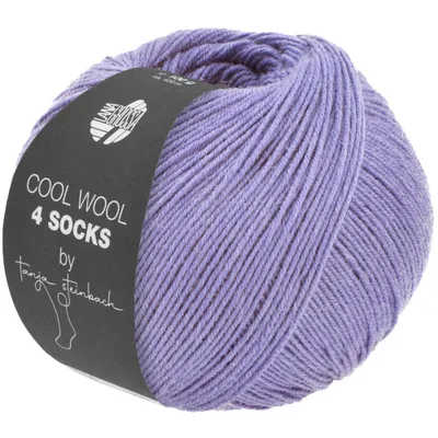 Produktbild von Lana Grossa - Cool Wool 4 Socks Uni 7724 helles lila
