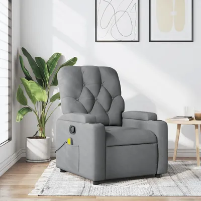 Produktbild von Cloris Designermöbel Massagesessel Hellgrau Stoff 2024 Neu
