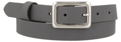 Obrázek produktu pro Dámský kožený pásek z hovězí kůže, šířka 2,5 cm, barva šedá, velikost 100