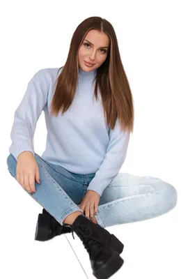 Immagine prodotto di Maglione blu a collo alto