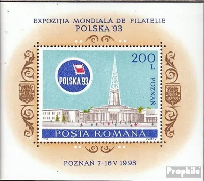 Produktbild von Briefmarken Rumänien 1993 Mi Block281 (kompl.Ausg.) postfrisch Briefmarkenausstellung