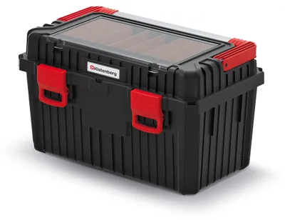 Produktbild von Kistenberg Werkzeugkoffer mit Werkzeugträger Werkzeugkasten Toolbox Werkzeugkiste HEAVY