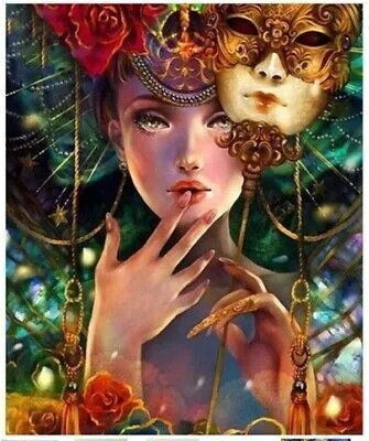 Produktbild von 40x30 cm Diamanten Malerei Zum Selbermachen DIY Diamond Painting Frau