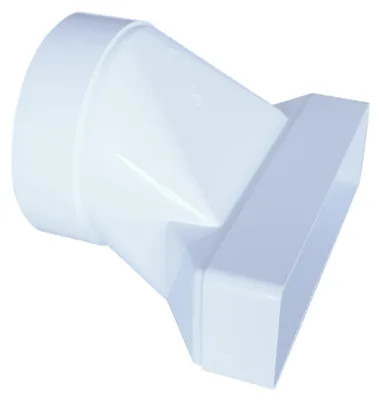 Immagine prodotto di Adattatore da condotto piatto a condotto rotondo PVC piatto 60-204