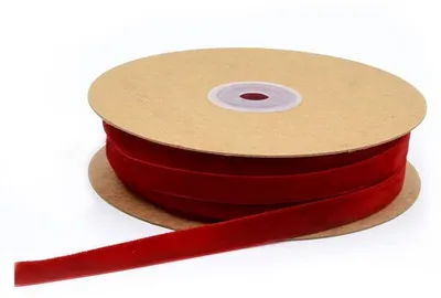 Produktbild von Omgoods – Samtband in Rot für Dekoration und Bastelarbeiten