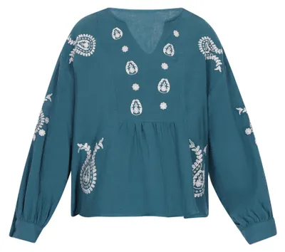 Produktbild von Gaya damen bluse - flaschengrün, L