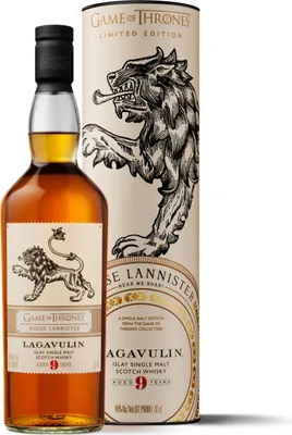 Produktbild von Lagavulin 9 Jahre House Lannister Game of Thrones GoT Limited Edition Islay Single Malt Scotch Whisky | 46 % vol | 0,7 l