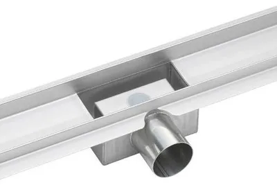 Obrázek produktu pro Sprchová sprchová sprcha s hladkým odtokovým roštem - 60-140 cm