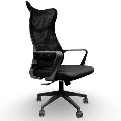 Zdjęcie produktu dla Krzesło biurowe ergonomiczne regulowane obrotowe KB113 czarne