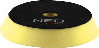 Produktbild von NEO TOOLS Polierschwamm Polierpad 130 x 150 mm x 25 mm, Schleifschwamm, maximale Drehzahl 3000 U/min, mit Klettverschluss (harter Schwamm)