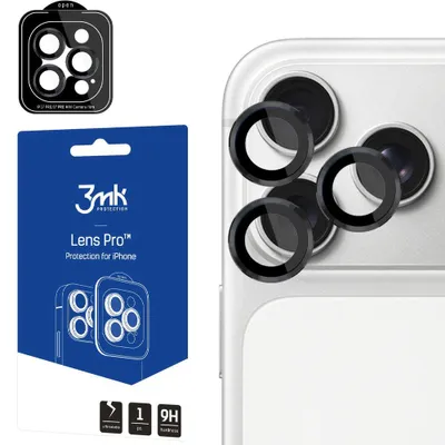 Produktbild von Objektivschutz für iPhone 18 Pro / Max, 3mk Lens Protection Pro, Schwarz