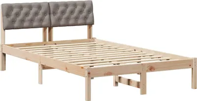 Obrázek produktu pro vidaXL Rám postele hnědý a šedý 120 x 200 cm z masivního borovicového dřeva