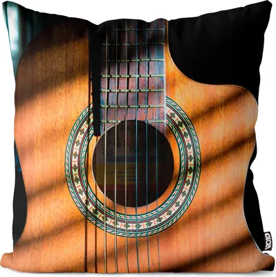 Produktbild von VOID Gitarre Musik Rock Kissenbezug Kissenhülle Sofakissen Kissen Deko Outdoor-Kissen Dekokissen