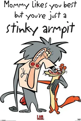 Image de I Am Weasel - Poster - Stinky Armpit + 1 sur-poster de taille 61x91,5cm