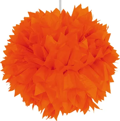 Immagine prodotto di Decorazione da appendere zucca pompon 30 cm arancione