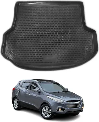 Produktbild von Kofferraummatte Kofferraumwanne für Hyundai ix35 2009-2015 Gummi TPE Schwarz