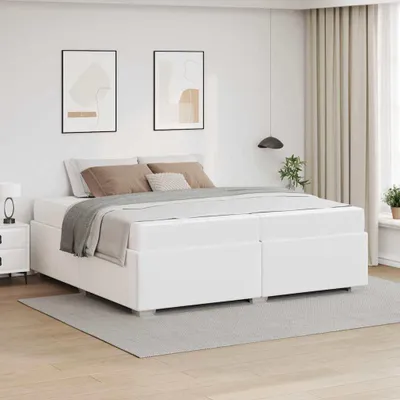 Zdjęcie produktu dla Maison Exclusive - Rama łóżka, biała, 200 x 200 cm, PVC