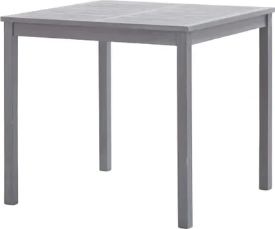 Zdjęcie produktu dla vidaXL Stół ogrodowy szary 80x80x74 cm lite drewno akacjowe