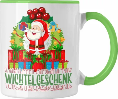 Produktbild von Trendation - Schrott-Wichtelgeschenk für Frauen Kollegen Geschenk Wichteln Weihnachten Weihnachtsmann Geschenkidee Schrottwichteln (Grün)