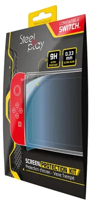 Obrázok produktu pre Steelplay JVASWI00008, Ochrana displeja, Nintendo Switch, Priehľadná, Temperované sklo, Odolné proti nárazu, Odolné proti poškriabaniu, Číra ochranná fólia na displej