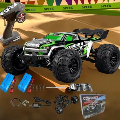 Produktbild von Ferngesteuertes RC-Auto - Modell 16102 - Maßstab 1:16 - 75 km/h - 4WD - LED-Beleuchtung - Offroad - Grün