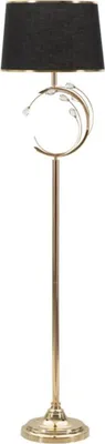 Zdjęcie produktu dla FURNLUX Lampa podłogowa Bruxelles Black 38cm / Kolor główny: Czarny / Wymiary: 38 x 160 x 38 cm