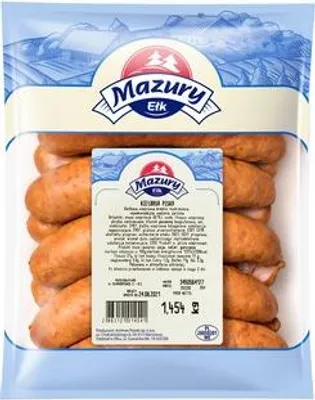Zdjęcie produktu dla Kiełbasa Piska Mazury - Tradycyjna, Wędzona, Wieprzowa