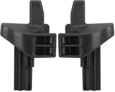 Image de Supports de plaque d'immatriculation - 2 pièces - Noir - pour modèles W169 Classe A / W245 Classe B - Supports de plaque d'immatriculation pour véhicules
