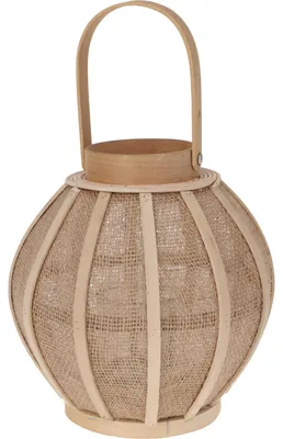 Produktbild von Rattan-Kerzenlaterne für den Außenbereich, 23 cm