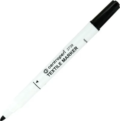 Obrázek produktu pro Popisovač na textil Centropen 2739, 3,9 mm, černý