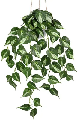 Produktbild von Kunstliche Klimop Pflanze 72 cm Dekorative Hangpflanze Grüne Kunstpflanze