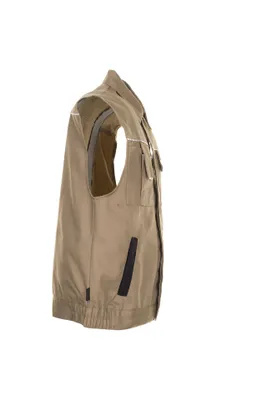 Produktbild von Planam Weste Canvas 320 Gr. M khaki/schwarz