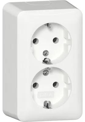Image de GIRA Steckdose SCHUKO 478013 2f AP RW (478013)