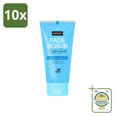 Productafbeelding van 10 x Sence Gelaatsscrub voor alle huidtypes - 150 ml - Verpakking met 10 stuks