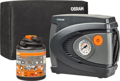 Produktbild von Osram TYREseal KIT Essential, 450 ml Reifendichtmittel und analoger -Reifenfüller, RDKS geeigne, inklusive Aufbewahrungsbox