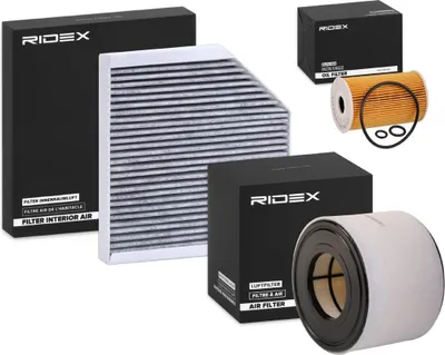 Produktbild von RIDEX Filterset Inspektionspaket Filtersatz für AUDI A6 Avant (4G5, 4GD, C7) A6 Limousine (4G2, 4GC, C7)