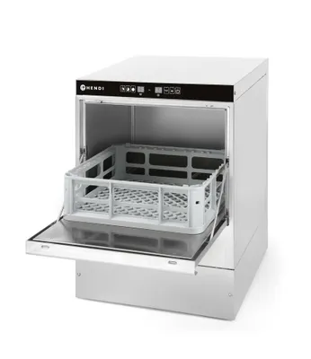 Obrázek produktu pro HENDI Myčka nádobí 40x40 - elektromechanické ovládání, s vypouštěním + čerpadlo mycího prostředku, 230V/2800W, 472x566x(V)705mm