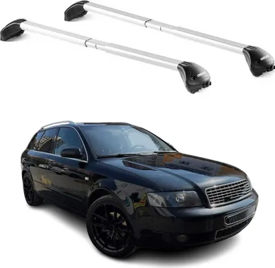 Produktbild von Dachträger für Audi A4 B5 B6 B7 Avant 1995-2008 5 tür 100kg Alu Silber 2x ABE